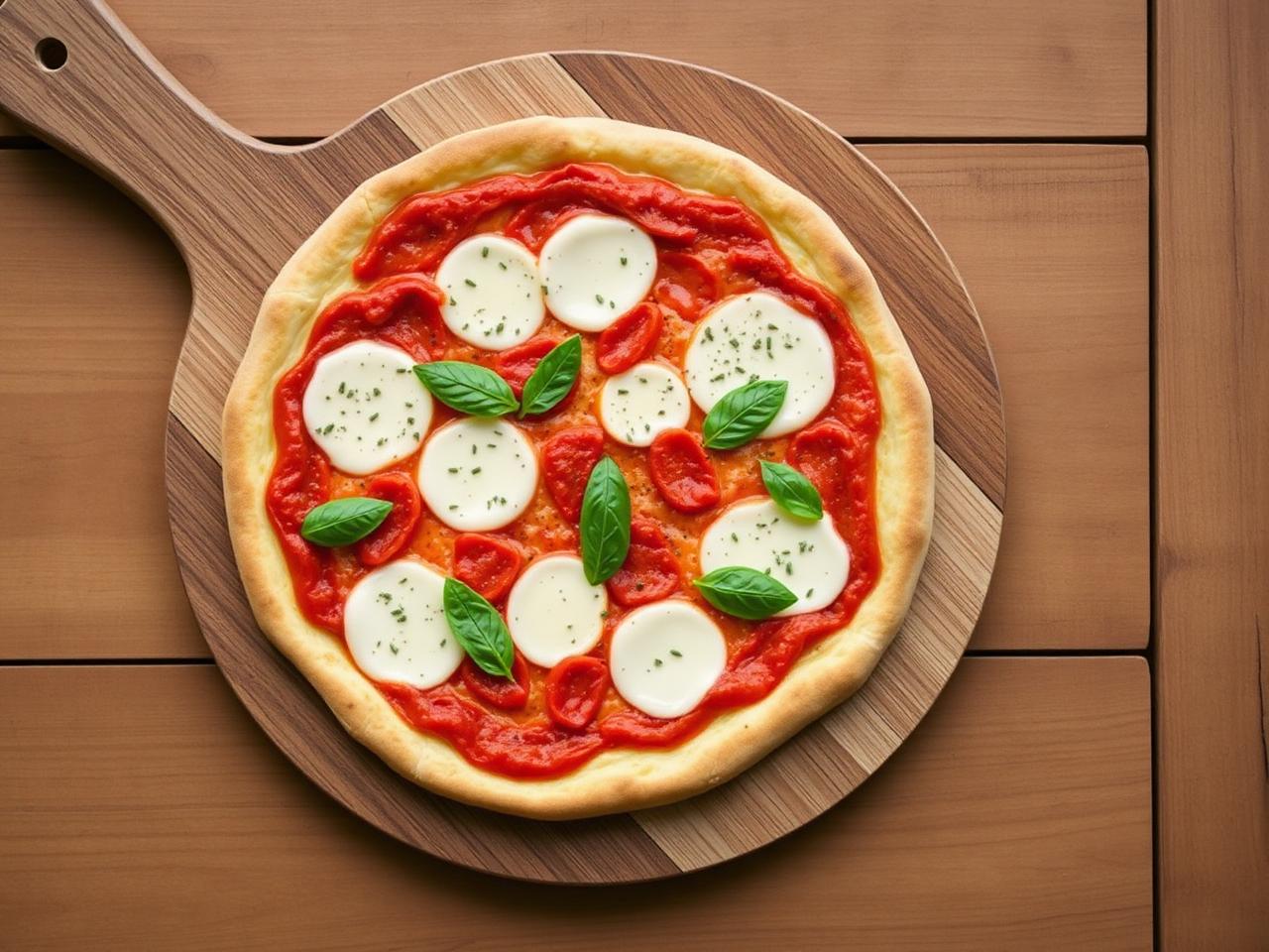 LCHF pizza med blomkålsbotten, mozzarella, salami och basilika – keto recept